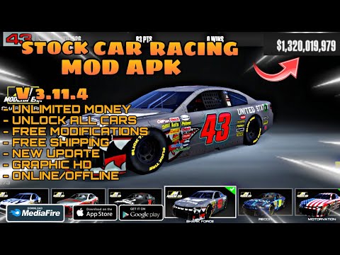 Stock Car Racing Mod Apk 2023 Update Version 3.11.4 Unlimited Money Unlock all cars | gameplay