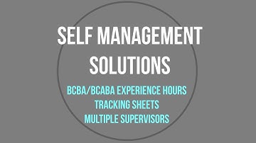 BCBA and BCaBA Tracking Forms (Multiple Supervisors)