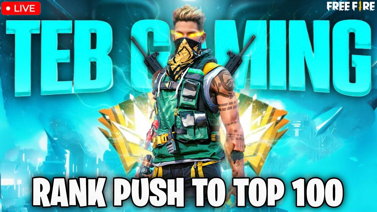 🔴[Live] New Season Top 100 Rank Push ✌ Free Fire LIVE!  
