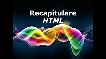 Recapitulare HTML - site cu cadre