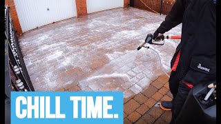 FULL DRIVEWAY CLEAN IN 40 MINUTES | Realtime Power Washing