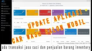Update aplikasi program software kasir cuci / salon mobil motor car wash web base ada inventory screenshot 5