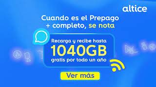  Recarga tu Plan Prepago y recibe hasta 1040 GB
