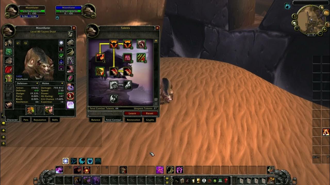 WoW WotLK Feral Druid Tank Build YouTube