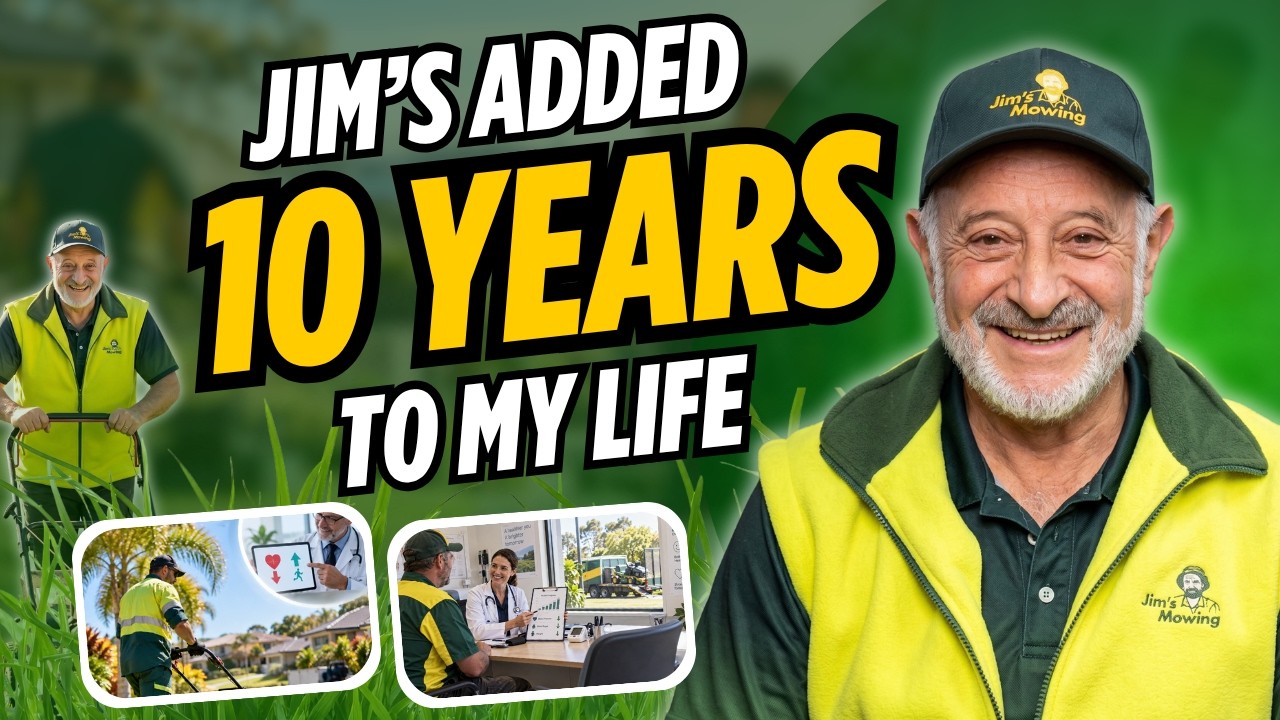 His heart surgeon said Jim's Mowing added 10 years to his life