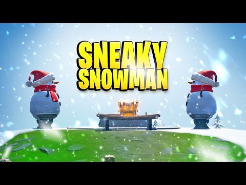 Hide inside a Sneaky Snowman (Fortnite Winterfest Challenge Chapter 2)