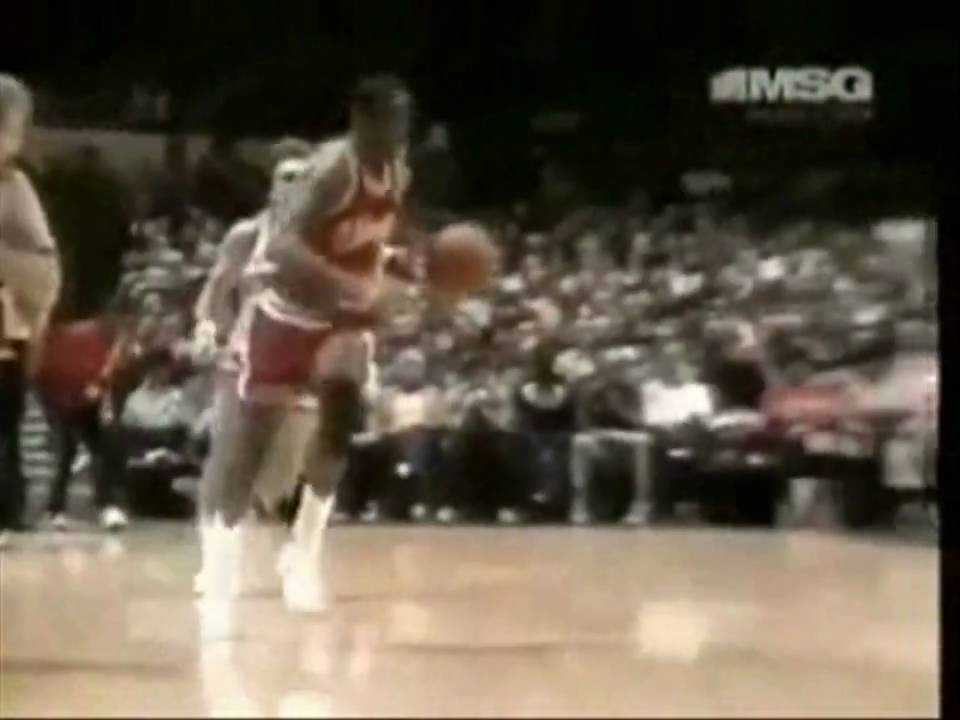 Michael Jordan & Derrick Rose Rock the Cradle Dunk (The Comparisons
