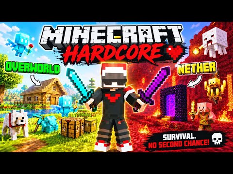Minecraft Hardcore Survival Series | Exploring the Nether & Overworld