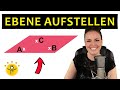 EBENE aufstellen durch 3 Punkte – Parameterform