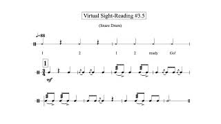Virtual Sight Reading Level 3.5 (Snare Drum)