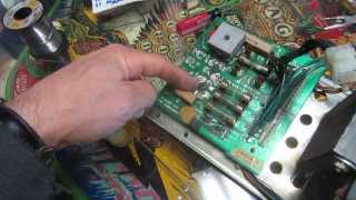 1979 Bally Paragon pinball repair -35 mpu : solenoid fuse blowing due to bad bridge