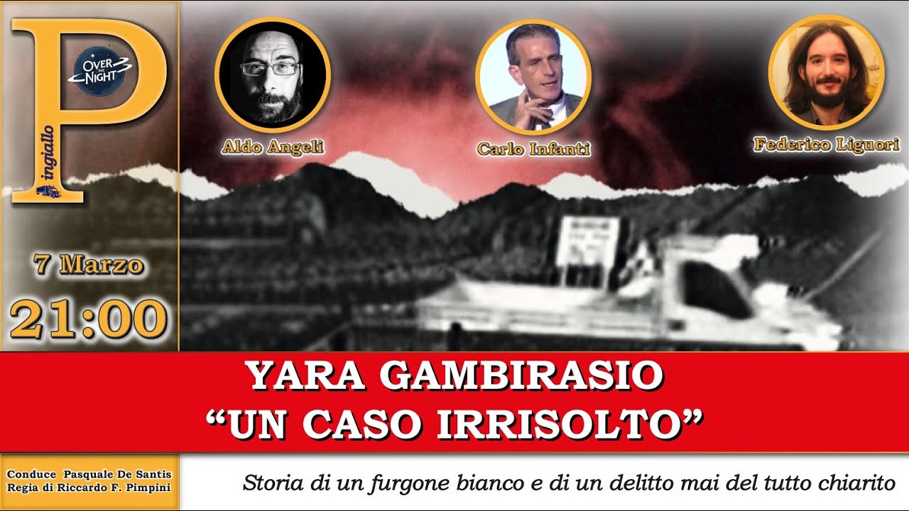 Delitto di Yara Gambirasio - Un  Caso IRRISOLTO – Con A. Angeli, C. Infanti e F. Liguori