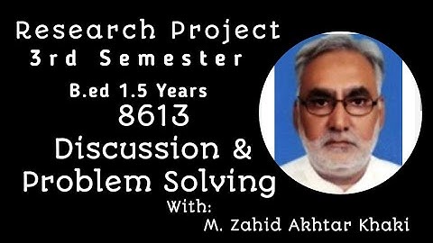 8613 with Zahid Akhtar Khaki, Addl. Controller of AIOU #aiou #research #8613