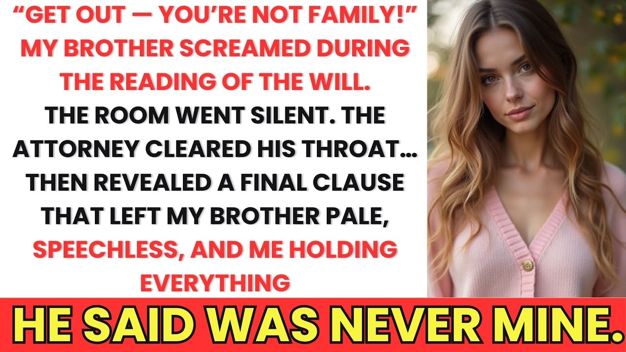 Get out, you're not family!