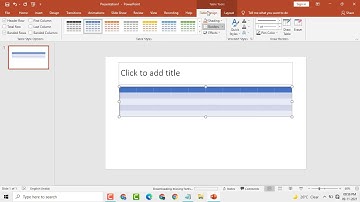 How to Delete Rows and Columns in PowerPoint Table