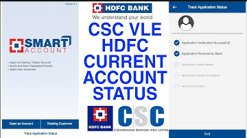 CSC HDFC BC CURRENT ACCOUNT OPENING  STATUS || TECH MIND