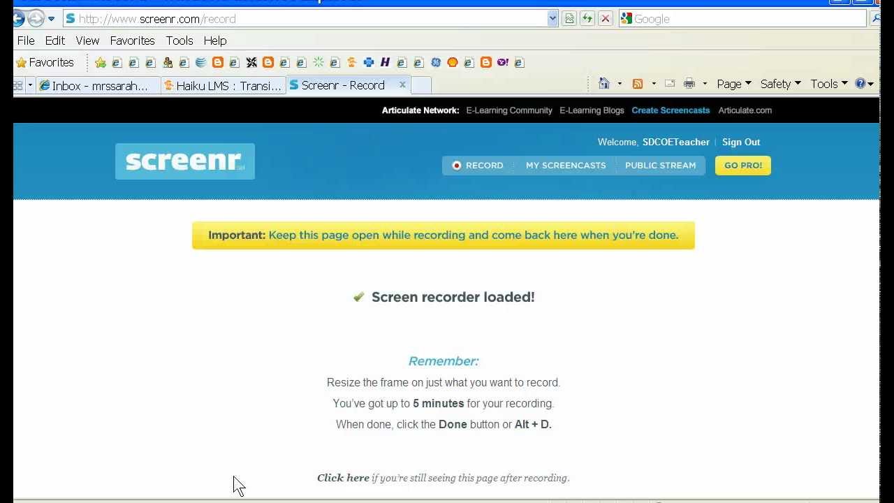 screencast test - YouTube