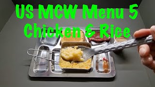 US MCW Menu 5 - Chicken & Rice