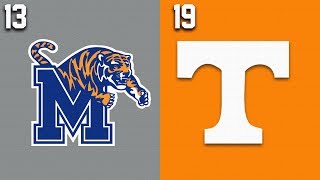 2019 College Basketball #13 Memphis vs #19 Tennessee Highlights