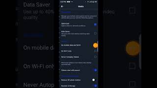 Facebook Data Saver mod kaise on kare | facebook data saver option Setting | #shorts #trending screenshot 3