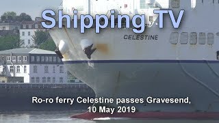 Ro-Ro Celestine Sails For Vlissingen, 10 May 2019