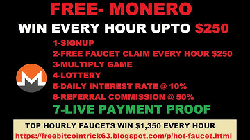 Free-Monero Review - Win Free up to $250 XMR in every 60 minutes