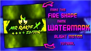 Trending Watermark Tutorial || Fire Shape Trending Watermark Tutorial screenshot 3