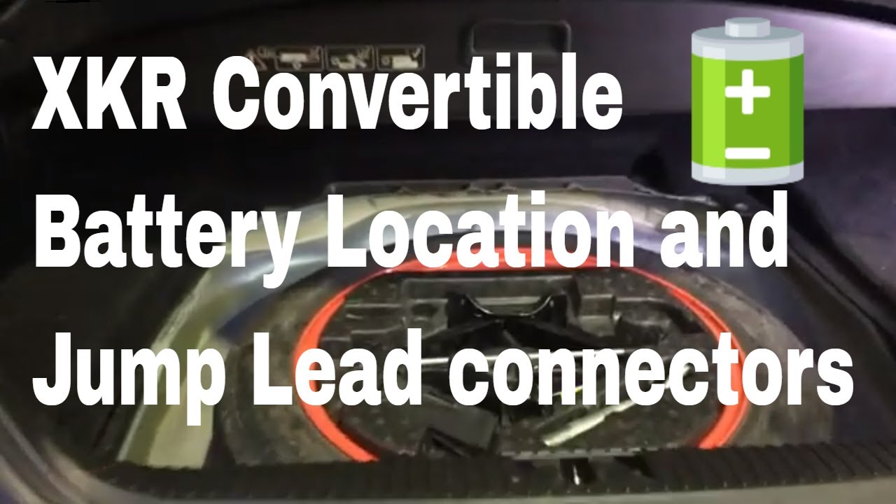 XKR How to find the battery and jump lead connectors on aJaguar XKR