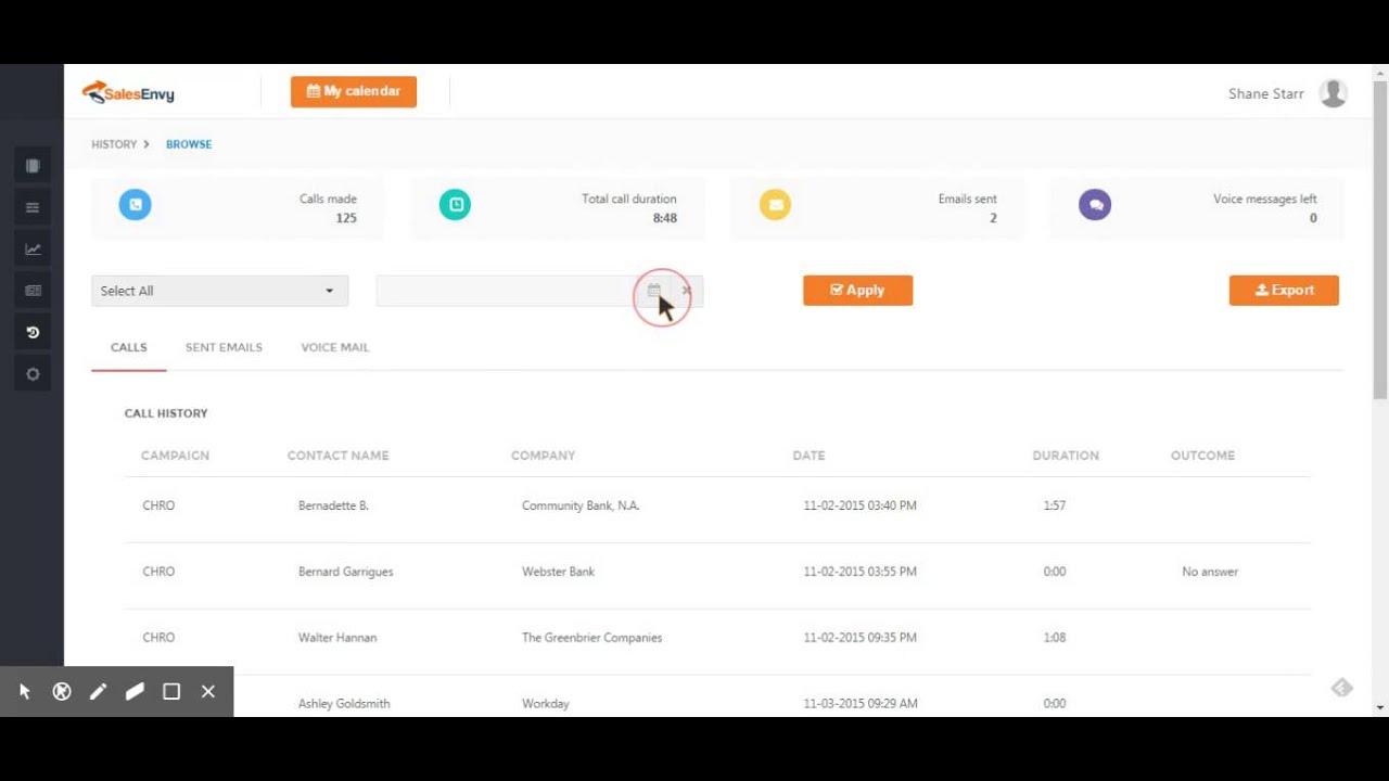 SalesEnvy - History & Reporting