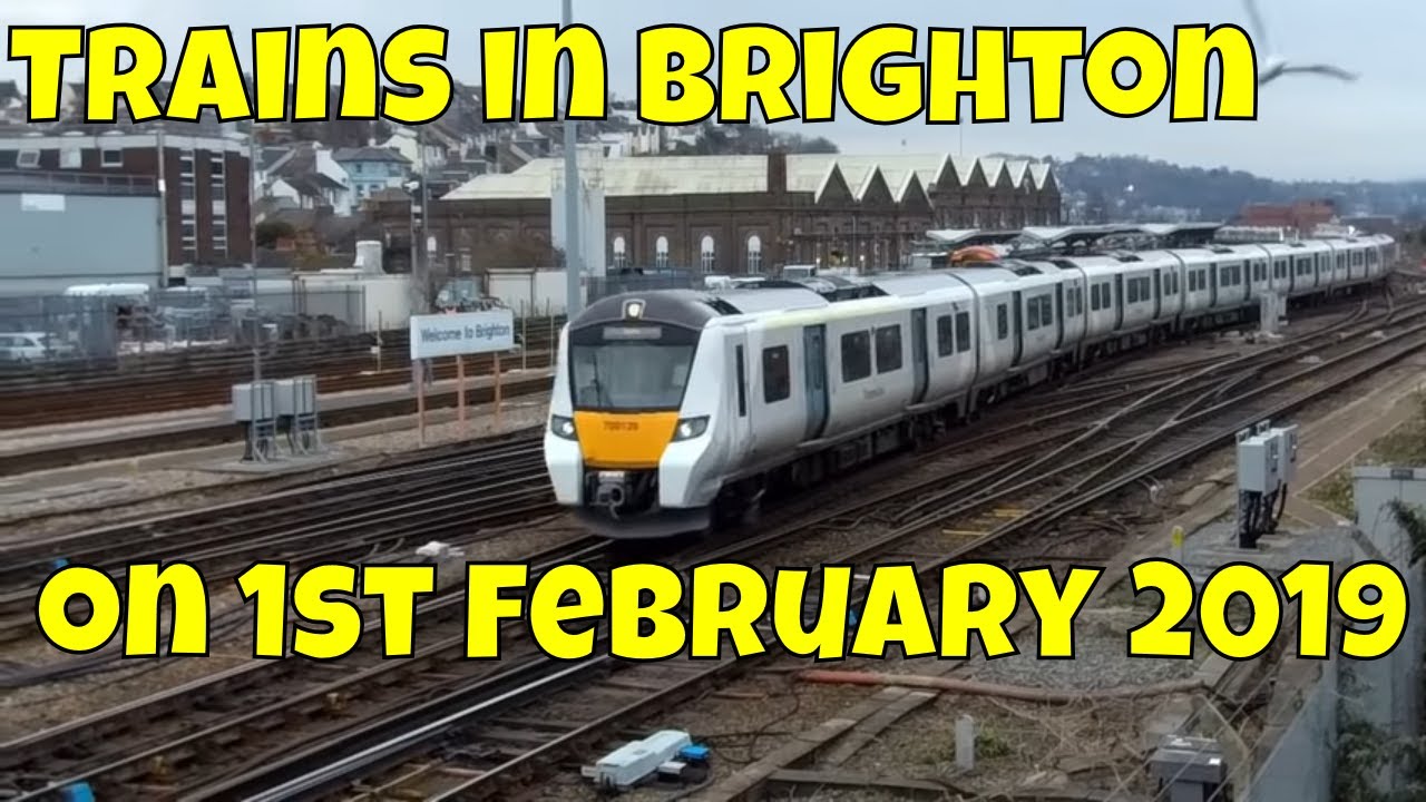 Trains in Brighton on 1st February 2019