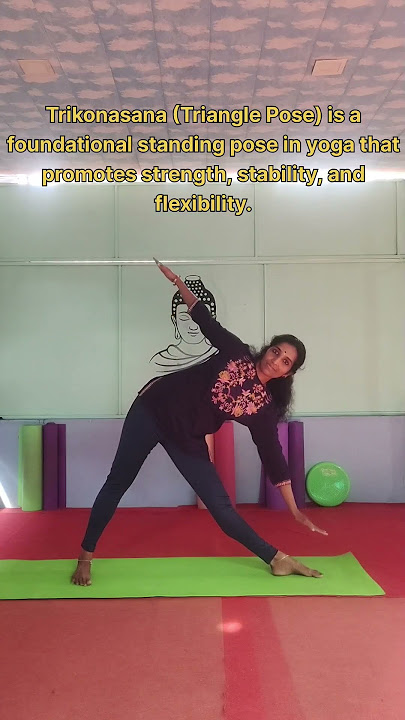 🧘‍♂️ त्रिकोणासन | Trikonasana |  त्रिकोण मुद्रा | #Trikonasana  #TrianglePose