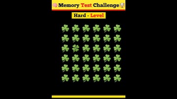 Memory Test || Riddles And Puzzles For Iq Test || Part 7 || #shorts #quiztime