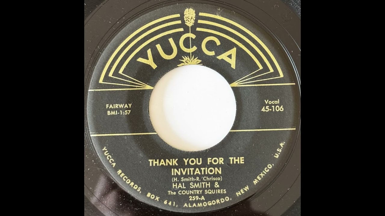 Hal Smith - Thank You For The Invitation