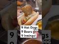 9 Hot Dogs, 9 Innings 😭 #baseball #challenge