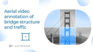 Aerial video annotation of bridge structure and traffic