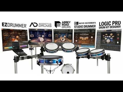Simmons Titan 75 + EZ Drummer, Addictive Drums, Abbey Road, NI Studio Drums & Drum Kit Designer