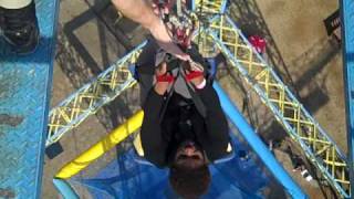 Crazy freefall ride at Zero Gravity Thrill Amusement Park - Dallas