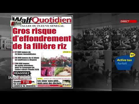 Yenekay yi ak Cheikh DIOP - Infos matin du 07 juillet 2026