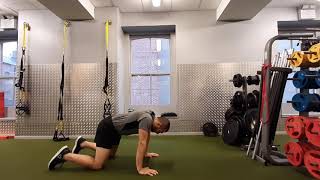 Table top scapula push up