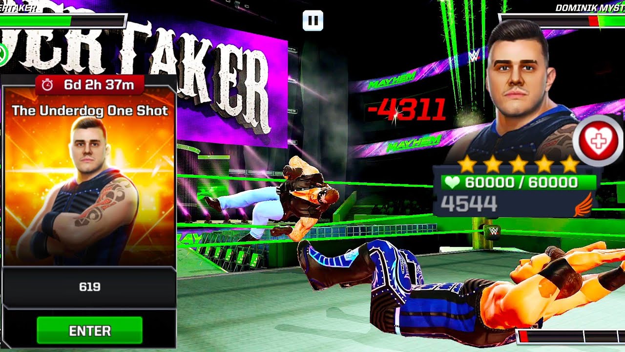 WWE MAYHEM The Underdog One Shot Challenge 619