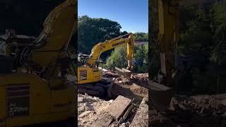 Big Komatsu Demolished the old house