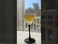 Breakfast Martini with coconut oil fat washed gin and peach preserves. An easy drink recipe!