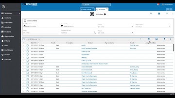 OnContact CRM 10 - Advanced Search