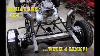 Ollie's 4x4 Willys Mini Jeep car Build EP 10. 4 Link Suspension Plasma Cut Metal Folder