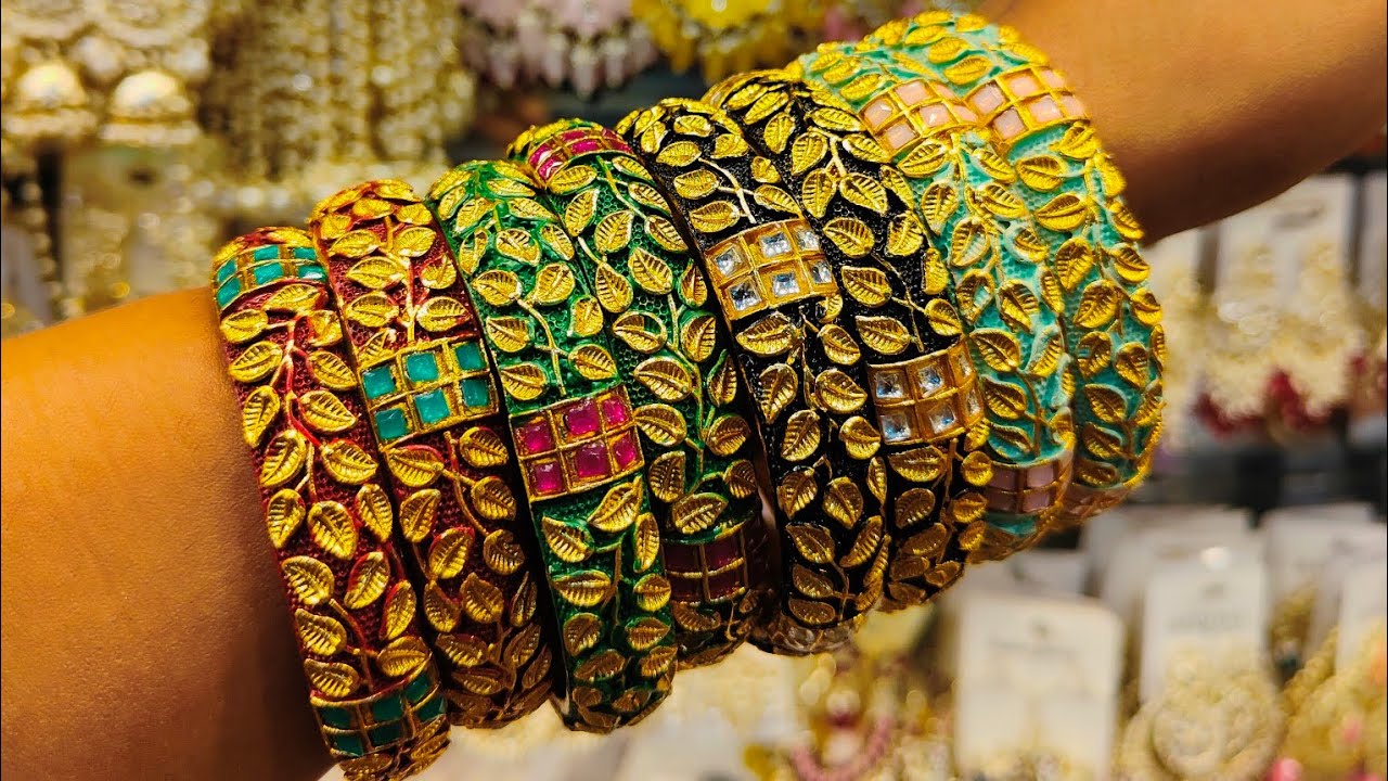 New designer meenakari indian kundan churi collection / দারুণ চুড়ি ...