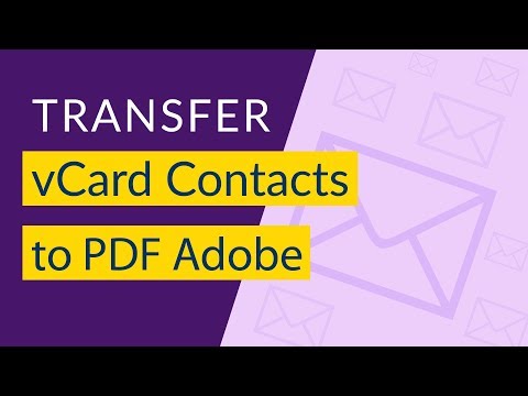 vCard  VCF to PDF Converter I Save Android Contacts to PDF I Export VCF to PDF in Batch