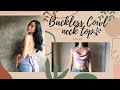 Backless Cowl Neck Top: TUTORIAL