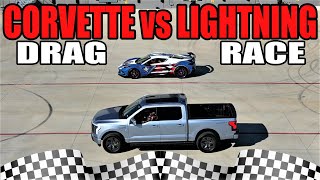 1st C8 vs 580HP Ford Lightning Drag Race!