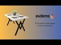 EVDEMO Parla Mutfak Yemek Masası Kurulum Animasyonu