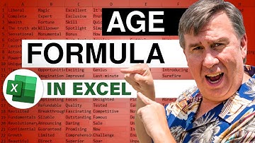 Excel - Secret Formula to Calculate Age DateDif - Episode 2472